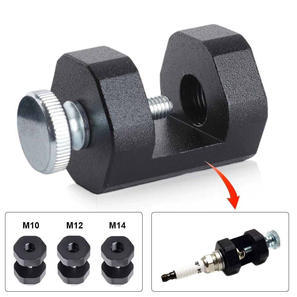 10mm 12mm 14mm Black Aluminum Alloy Universal Engine Spark Plug Gap Tool Gapper Gapping Sparkplug Caliper