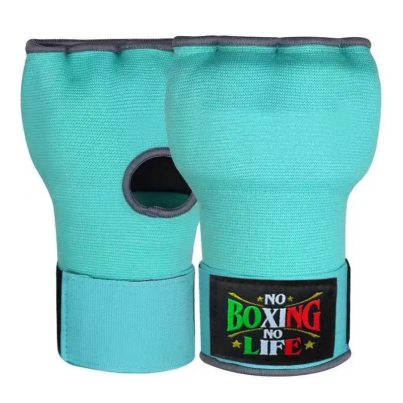 1 Pair Half-Finger Boxing Gloves Fitness Boxing MMA Muay Thai Sanda Training Quick-Wrap Hand Wraps Boxing Training Accessories
