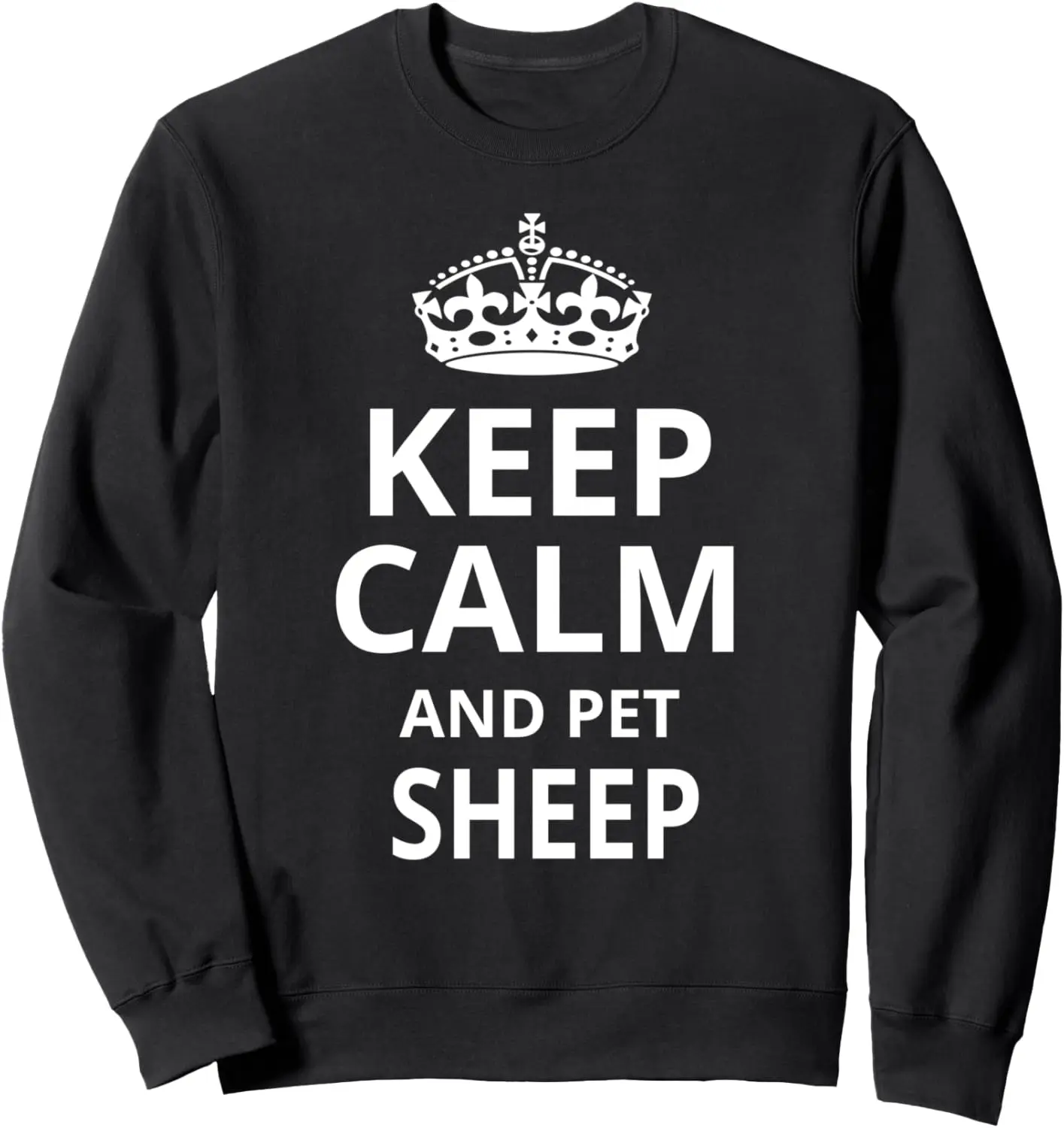 

Забавный ретро-дизайн овцы / толстовка «Keep Calm And Pet Sheep»