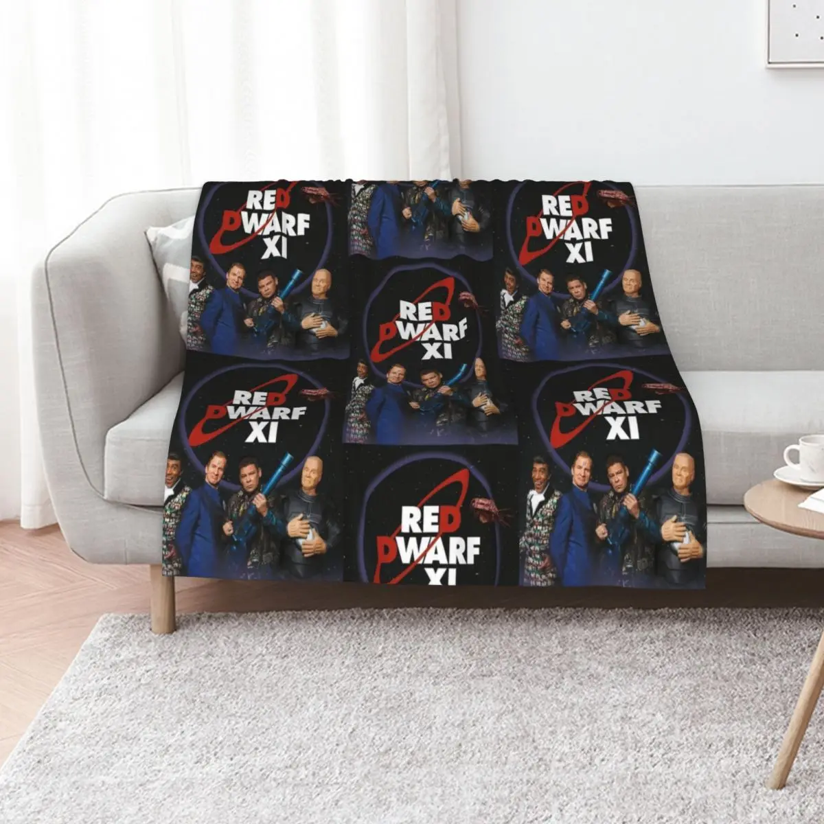 Red Dwarf Comedy Series Throw Blanket Picnic For Sofa Thin funny gift Flannels Summer Fashion Sofas Blankets
