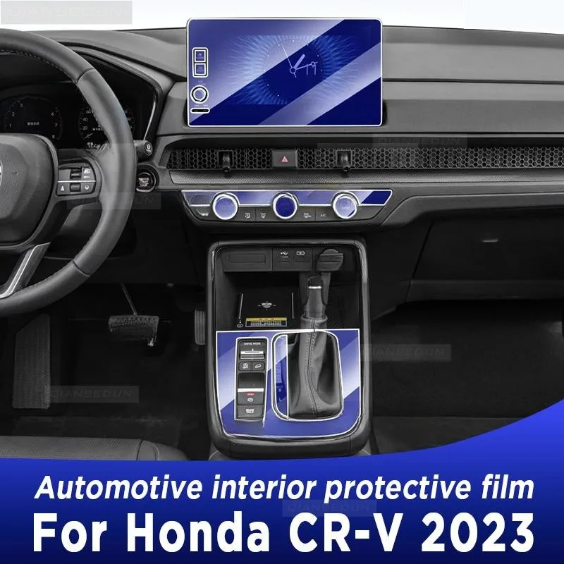 

For Honda CR-V CRV 2023 Gearbox Panel Navigation Screen Automotive Interior Protective Film Anti-Scratch Sticker Accessories