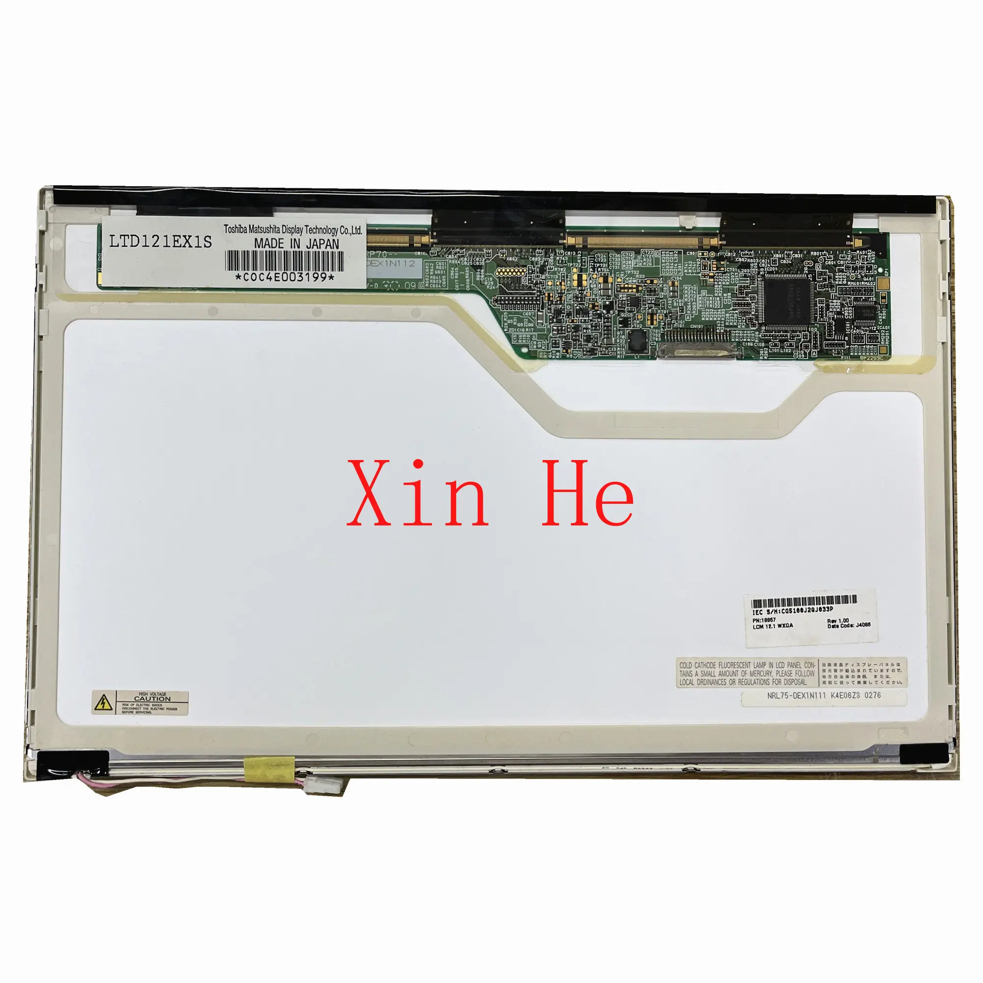 

12.1'' LTD121EX1S LTD121EXGS LTA121C280F Laptop LCD Screen Panel Matrix 1280*768 LVDS 20 Pins