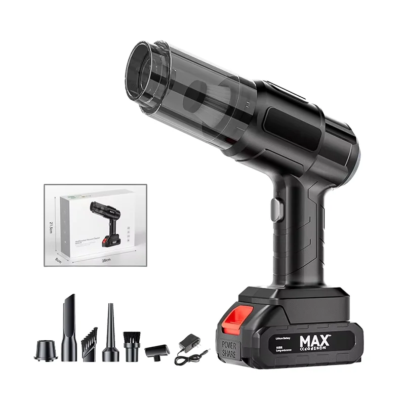 

High Power Wireless Lithium Battery Handheld Car Vacuum Cleaner Portable Bagless Dry Function Brushless Motor for Household Use