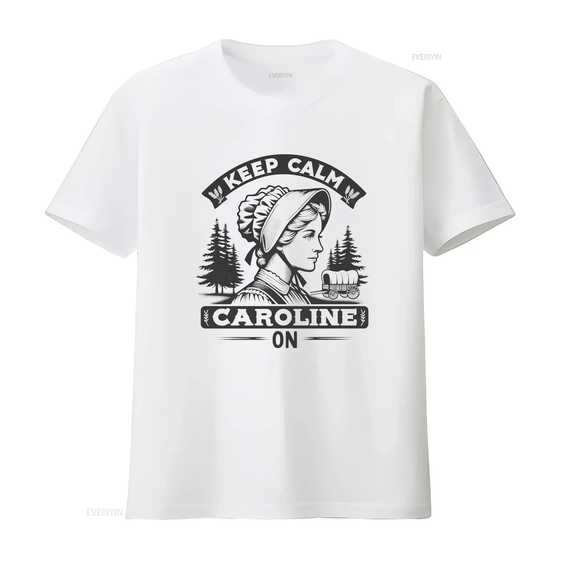 Pioneer T Shirt Walnut Grove Laura Ingalls Wilder Keep Calm  Caroline Frontier Clothing vintage Washed streetwear Soft homme