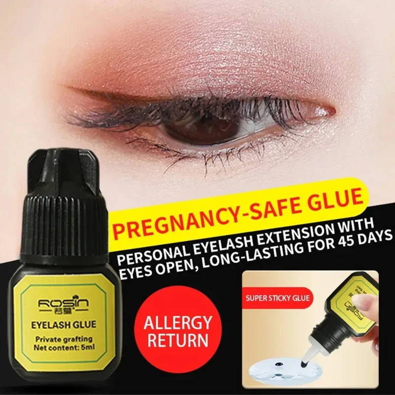 1-5Pc Waterproof Eyelashe Extension Glue Long Lasting Quick Dry Grafting Strong Lashe Glue Adhesive Glue No Irritant Makeup Tool