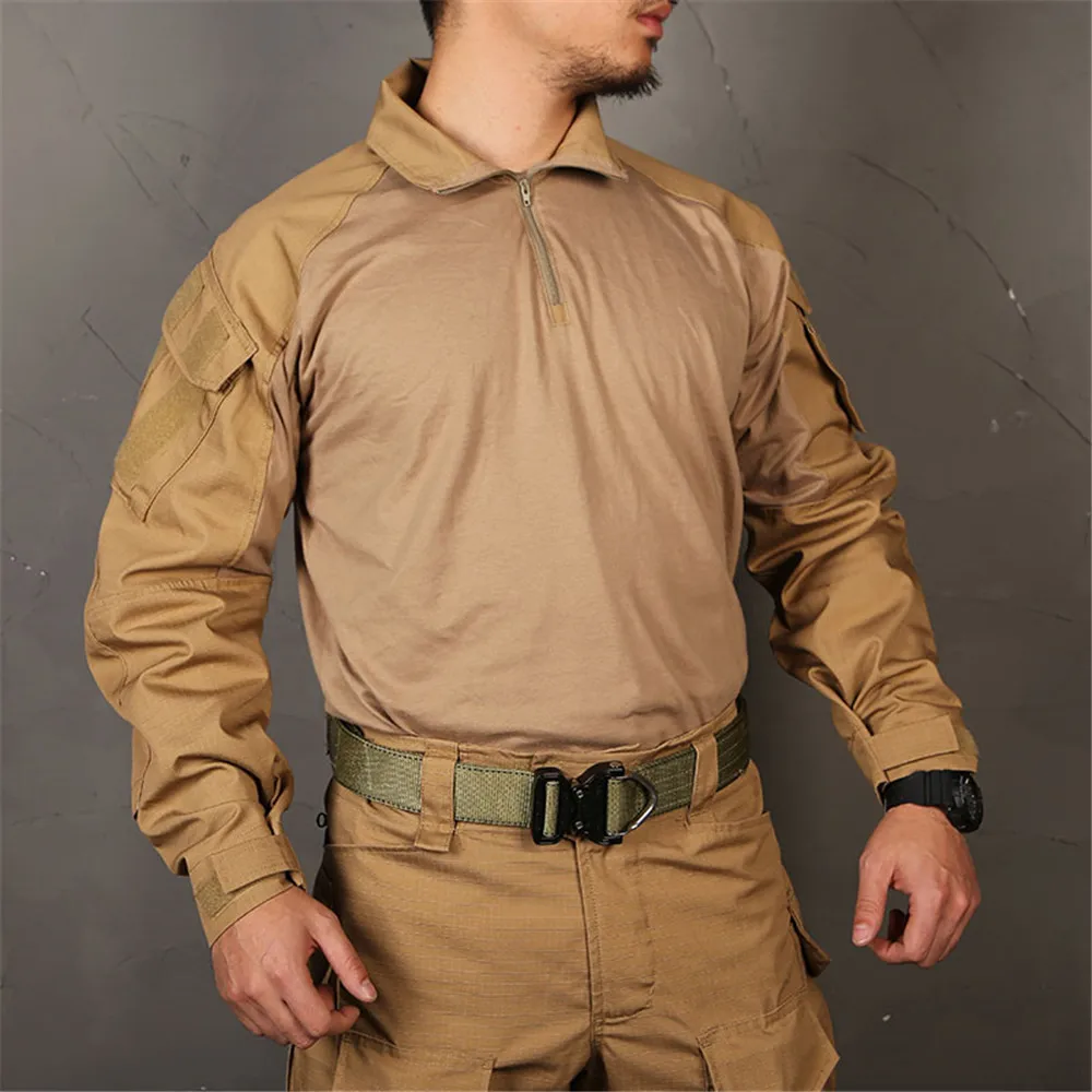 Camisas Tácticas de Combate EmersonGear E3, Ropa para Caza, Airsoft, Entrenamiento, Deportes, Senderismo, Paintball, Actividades al Aire Libre para Hombre