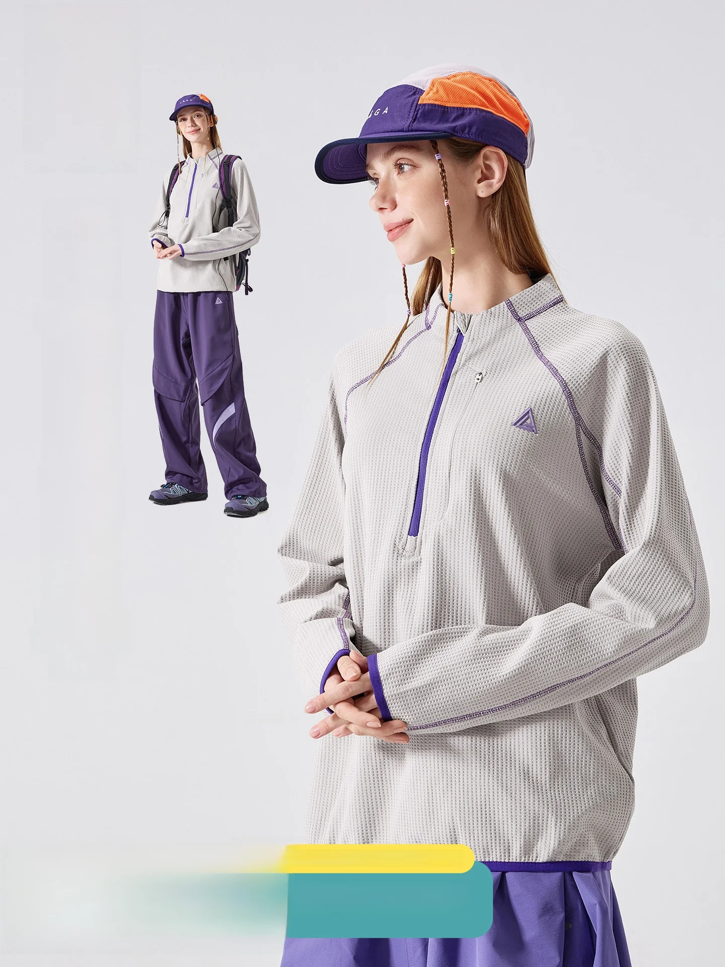 

LAZY DAY Outdoor Long Sleeve Sport T-Shirt Women's Spring Autumn Half Zipper Cycling Top Quick Dry Moisture Wicking Polyester...