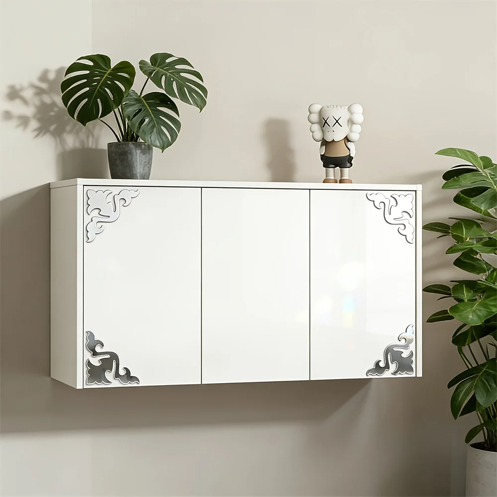 Elegant Artistic Acrylic Mirror Stickers High Definition Creative Portable No Drilling Required Multi-functional Students 20CM