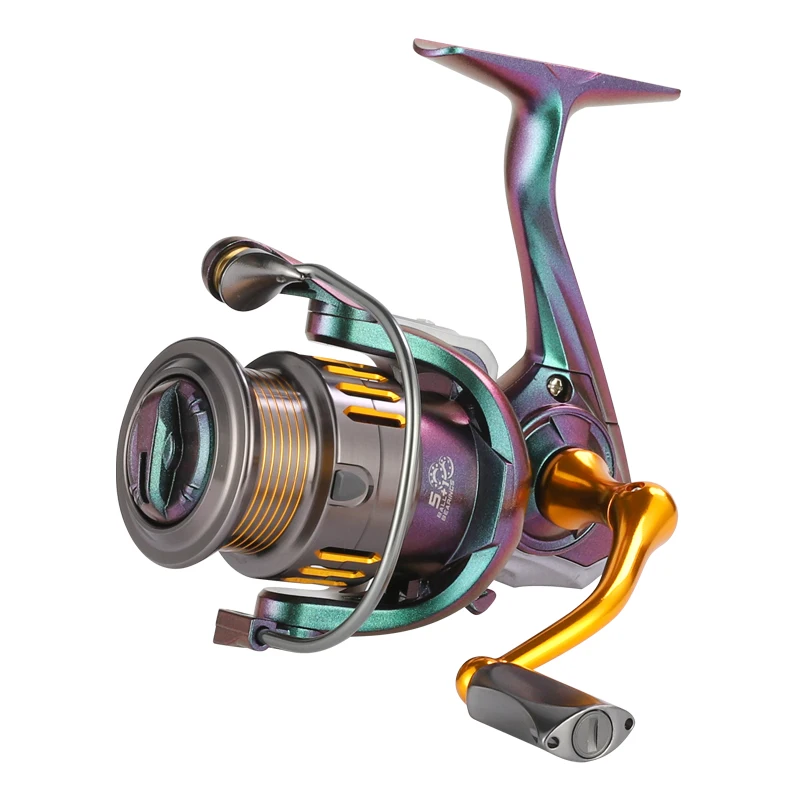 

Spinning Reel CK 1000-2000 Series Fishing Reel 5.2:1 Gear Ratio 5+1BB Spinning Reel CNC Rocker Metal Spool Reel