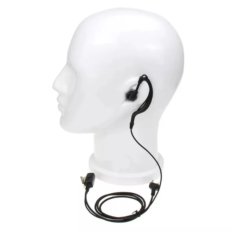 2PCS 2 Pin Earpiece Headset PTT Mic for Midland Two Way Radio Walkie Talkie Security