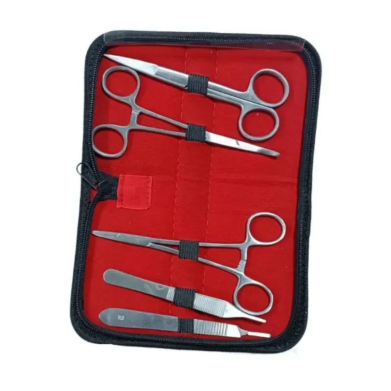 Surgical Suture Instrument Set Practice Surgical Tool Needle Holder Set Skin Model Medical Student Essential Supplies
