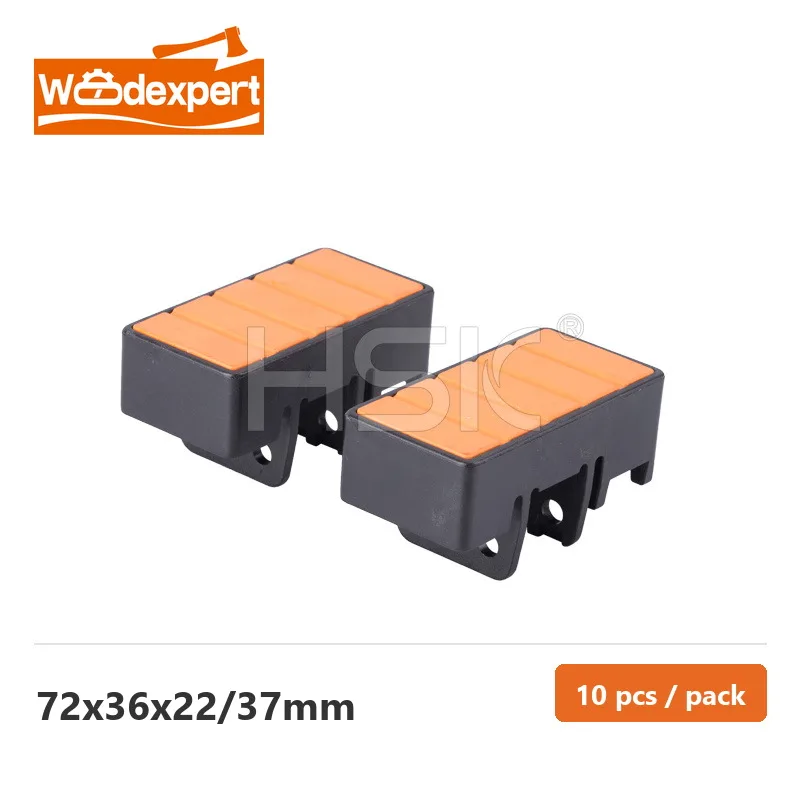 10pcs Conveyor Chain Track Pads 72x36x22/37mm for SCM Edge Banding Machine Replacement Parts