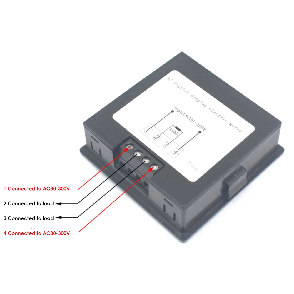 AC 6-200V 20A misuratore di corrente di tensione Display digitale LCD consumo energetico frequenza di tempo Tester multifunzione con allarme