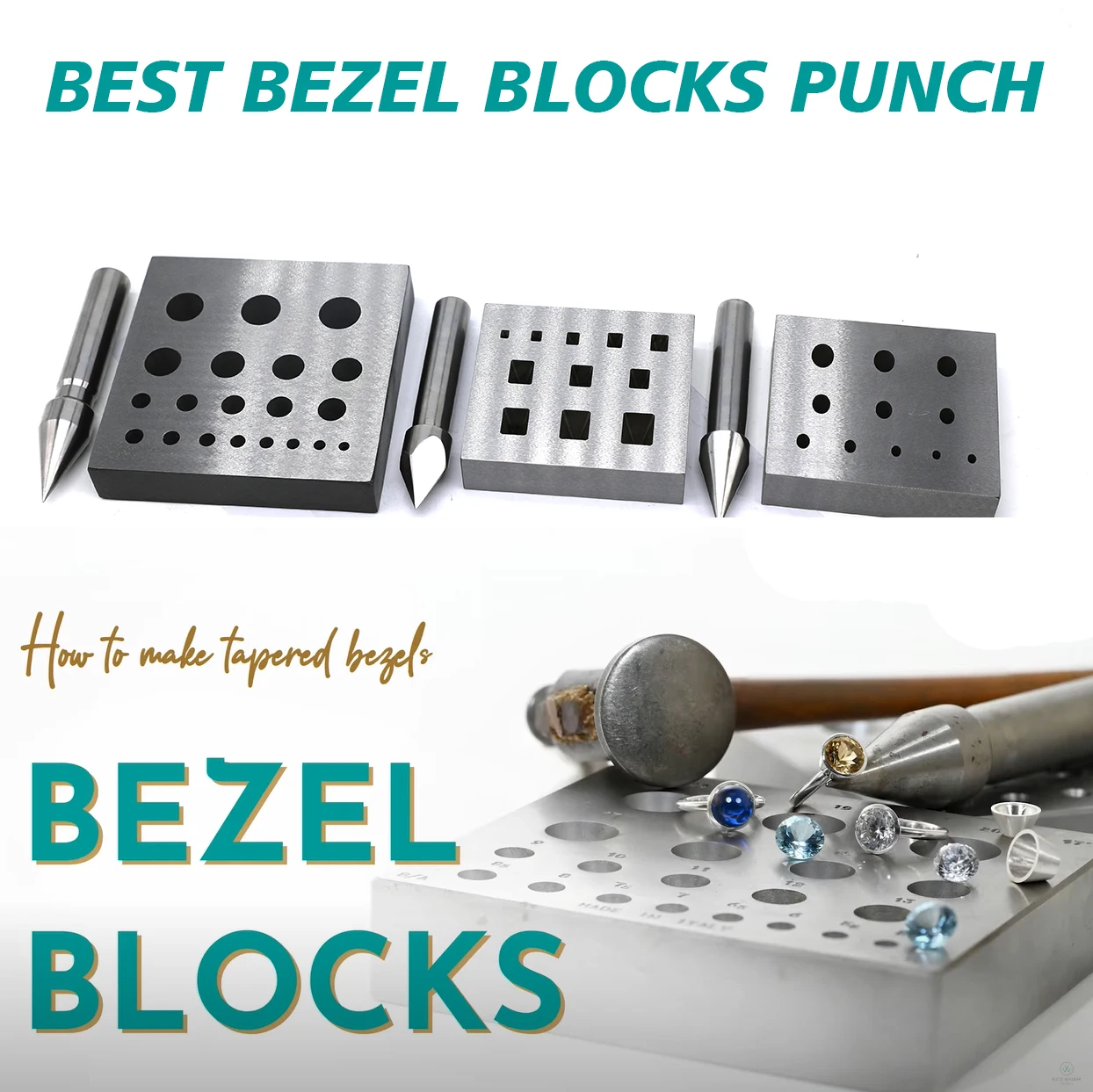 Kinway Heart Bezel Forming Block Oval Square Shape Hardened Steel Hand Tool for Jewelry Making Cutter