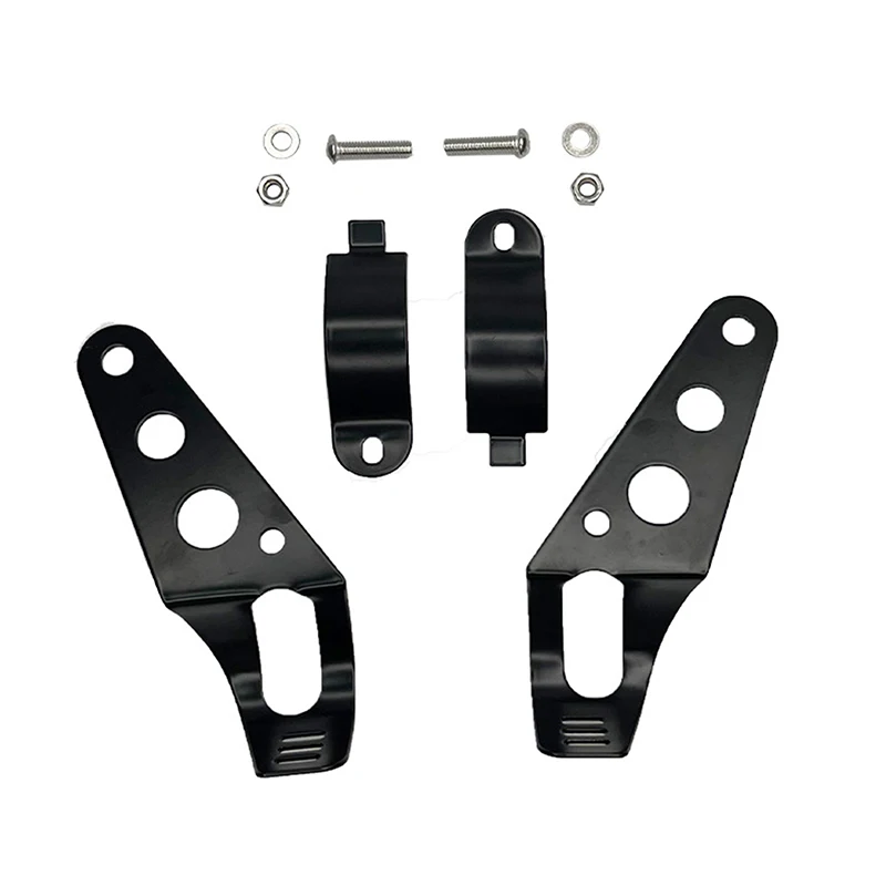 العالمي 5.75 "7" دراجة نارية العلوي جبل قوس شوكة الأذن المروحية كشافات حامل المشبك قابل للتعديل موتور شوكة جبل