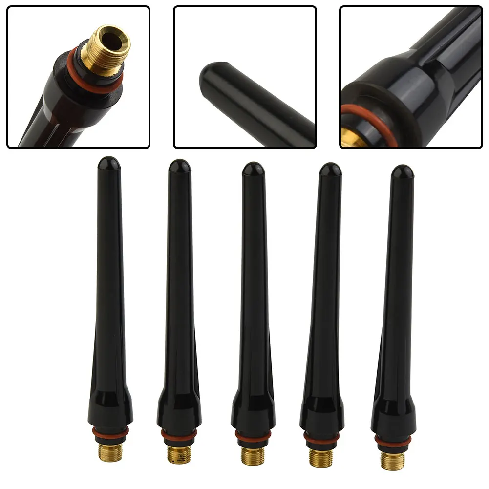 5pcs 57Y02 Long Back Cup Consumable Set For Tig Welding Torch WP-17 WP-18 WP-26 Welding Euqipment Accessories