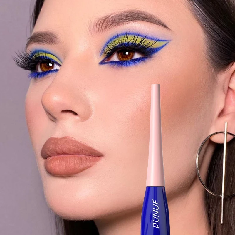 Blue Eyeliner Lasting Liquid Eyeliner Pencil Waterproof Quick-Dry No Blooming Blue White Eye Liner Pen Cosmetics Tools 18 Colors