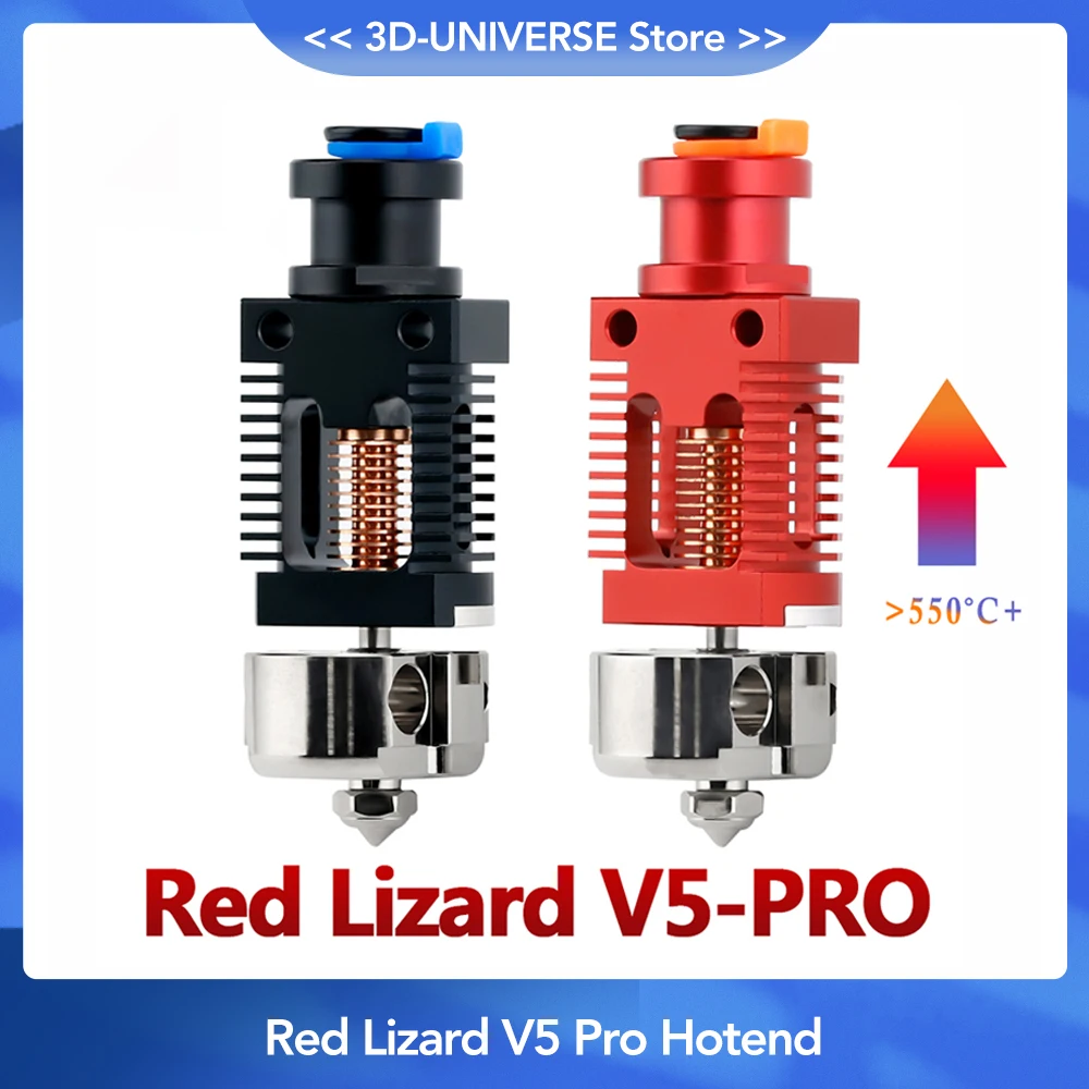 3D Printer PartRed Lizard V5 Pro V6 Hotend Assembled Bi Metal Heat Break Plated Copper Hotend for CR-10 CR10S Ender-3 V2 Ender-3