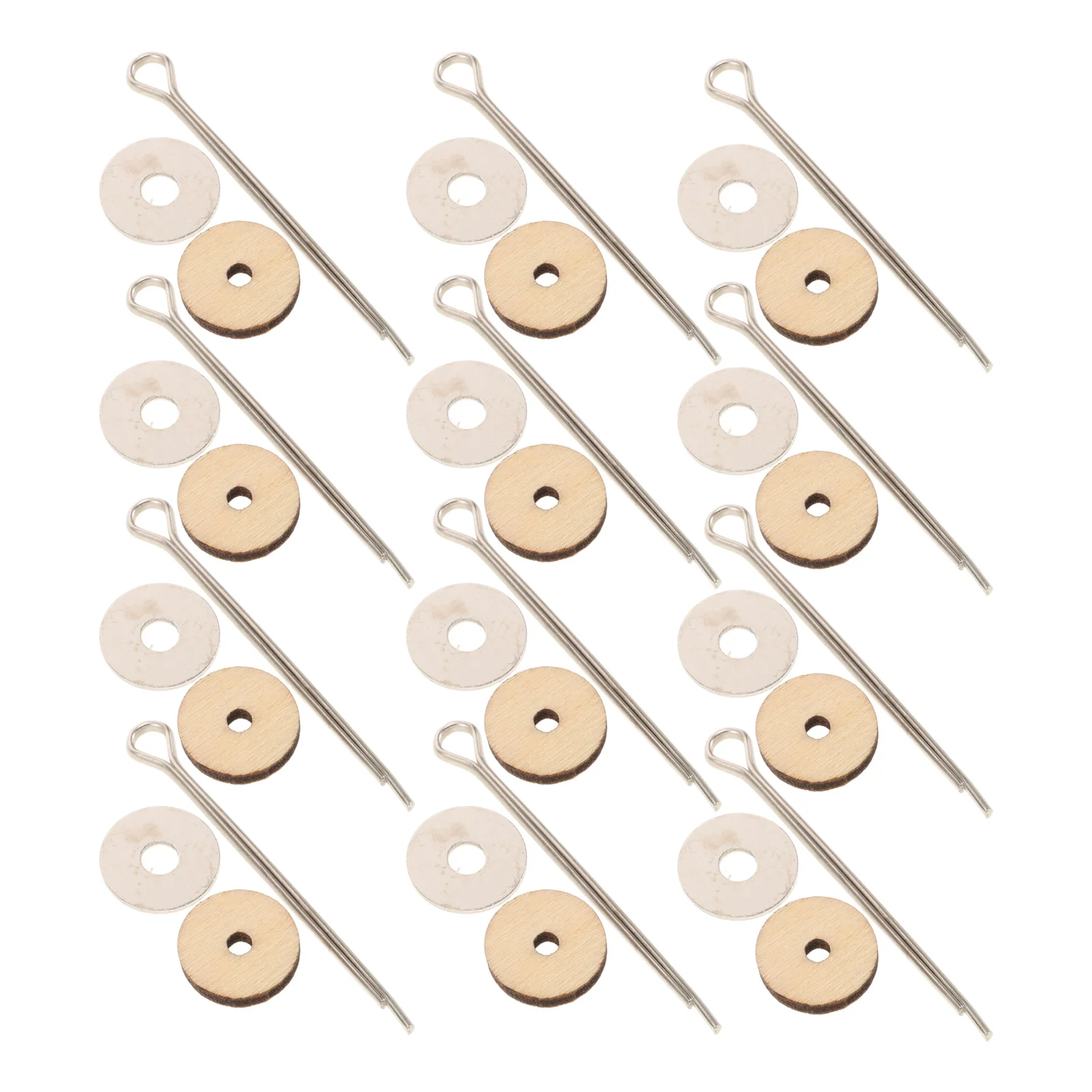 

20 set Wooden Joints Accessories 12Mm Silver Rotatable Bear Joint Supplies For Diy Making Craft Flexible Arm Leg Connectors
