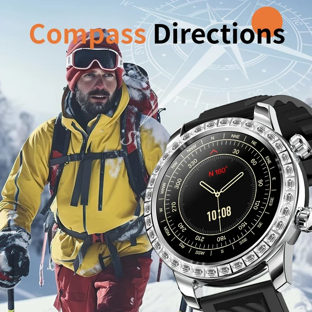 Reloj inteligente Z89 ProMax para hombre, manipulación de gestos, llamadas Bluetooth, pantalla AMOLED, brújula, ritmo cardíaco, pantalla GPS, reloj inteligente deportivo