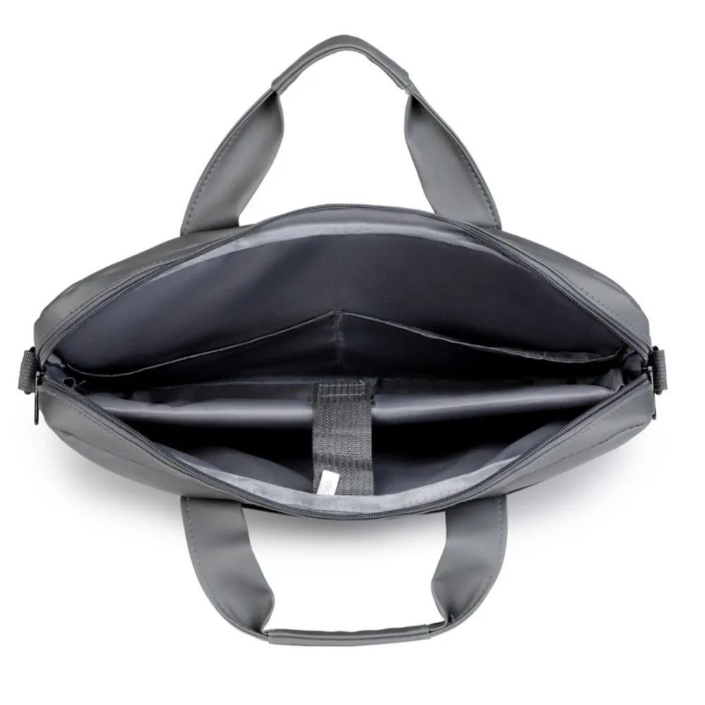 

Мужская деловая сумка для ноутбука с плечевым ремнем, портфель 15,6 дюйма, портативные сумки для ноутбука с ручкой, однотонная сумка на плечо для ноутбука