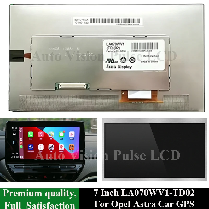 LA070WV1-TD02 NEW 7 Inch LCD Display Screen For GM 42353388 95247248 22948022 O-pel Astra J Mo-kka Insignia LCD Panel