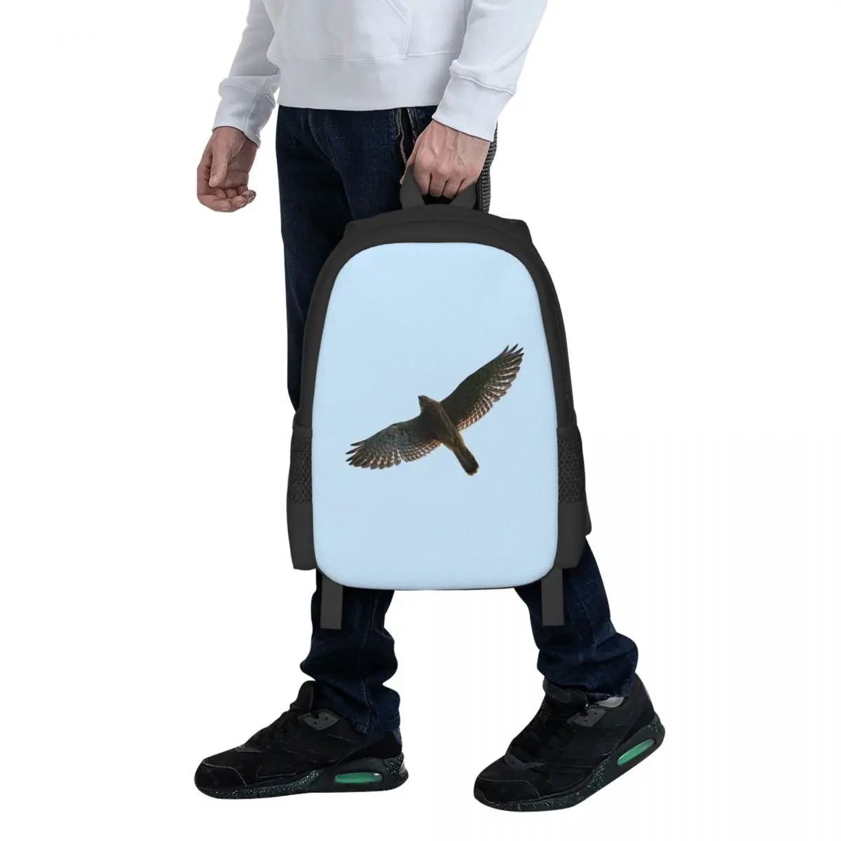 On The Fly. Common Kestrel Student Backpack School Bag Hiking Travel Daypack for Men Women Fashion Bookbag Shoulder Bags