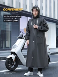 New Raincoat Long Full Body Waterproof MTB Road Bicycle Single Ride EVA Rainwear Lengthen Brim Fashion Men's Raincoat