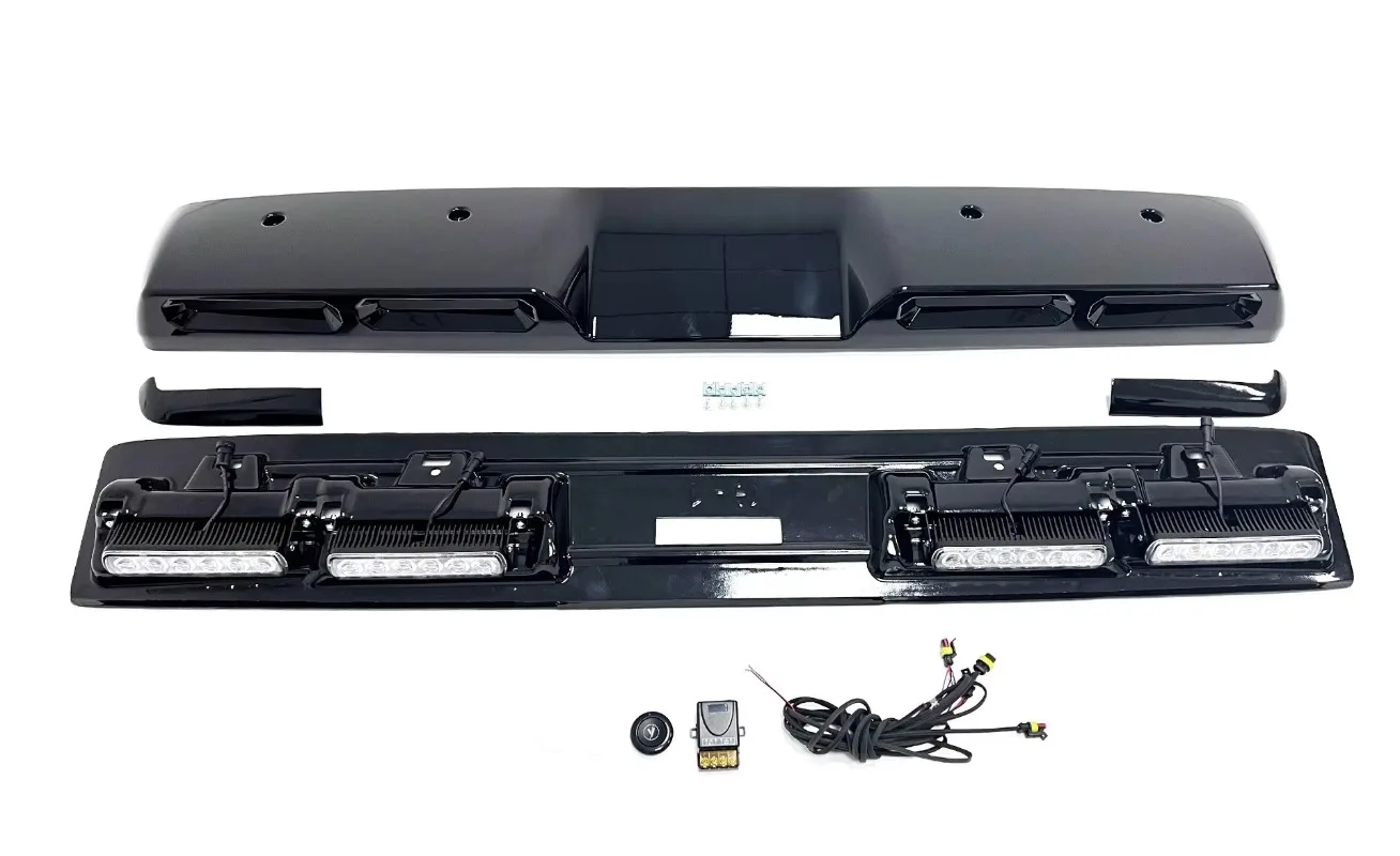 G Class W464 W463a G63 G500 G350D Roof Spoiler for G Class W464 W463a G63 G500 G350D Roof Spoiler with Four LED Light bar view 2