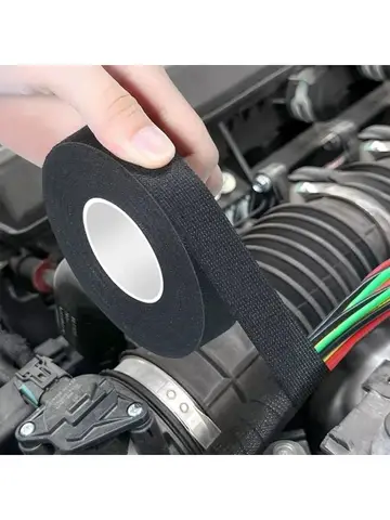 Heat-Resistant Wear-Resistant Car Electrical Tape - Waterproof Soundproof Fabric Tape for Long-Lasting Wire Protection