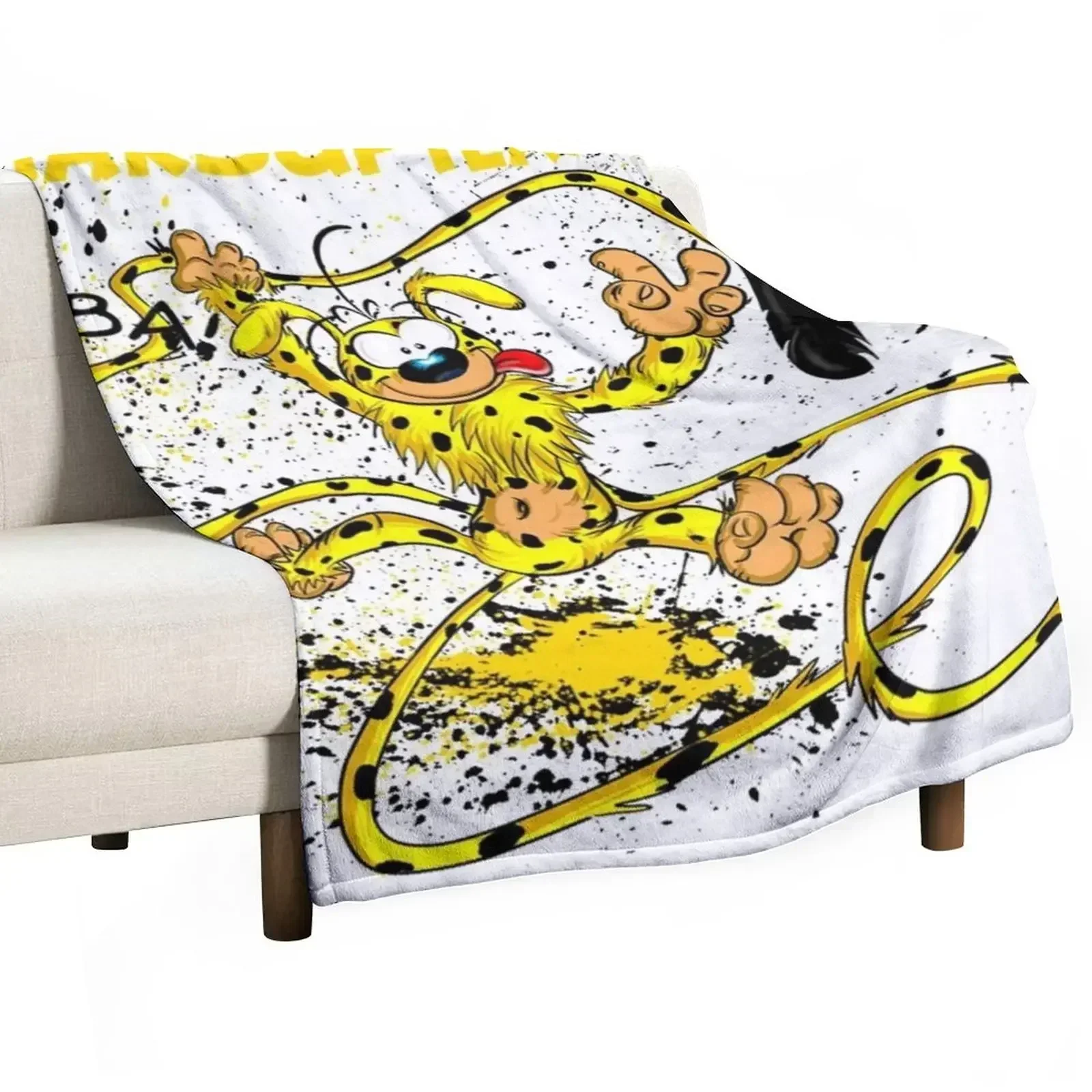 Marsupilami - Houba Throw Blanket Decoratives Sofas Soft Big for sofa wednesday Large Blankets