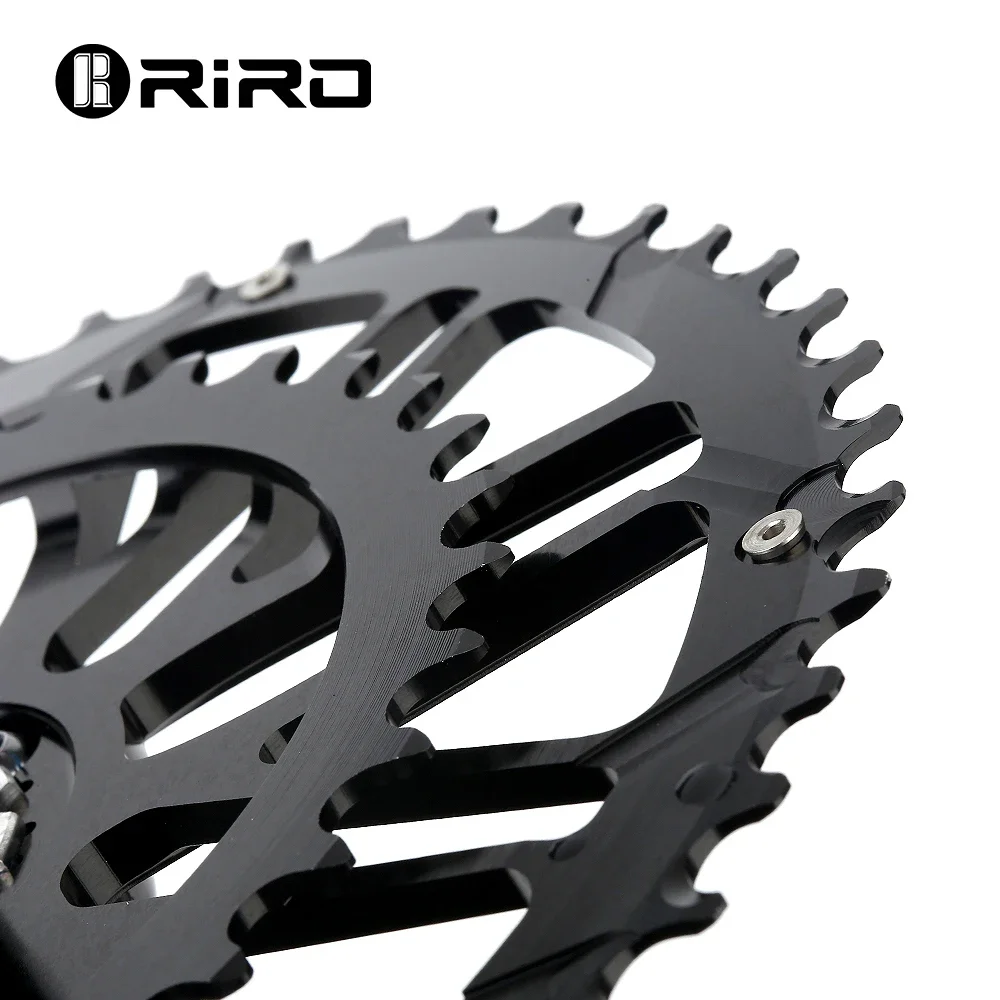 RIRO Carbon Crankset For GXP Road Bike 12 Speed Crankset Direct Mount Carbon 170mm Crank 46/48/50/52T Folding Bicycle Chainwheel