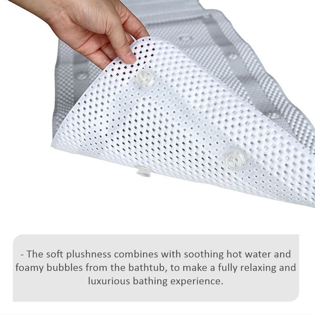 

1pc Pvc Foam Bath Non-Slip Bathtub Pad Home Waterproof Mat Easy Clean Fast Dry Comfortable Bathtub Mat For Home Use