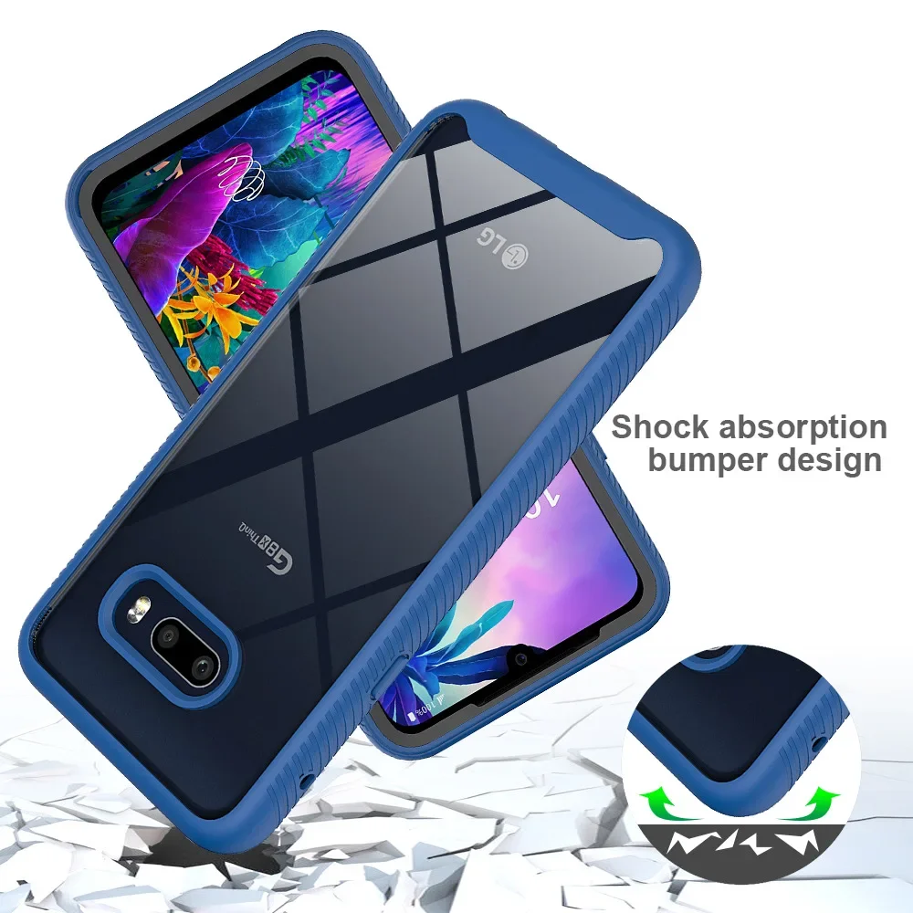 TPU/PC Sky Case for LG G8X ThinQ / LG V50S ThinQ Funda Capa Two Layer Structure Hybrid Shockproof Shell Heavy Duty Phone Cover