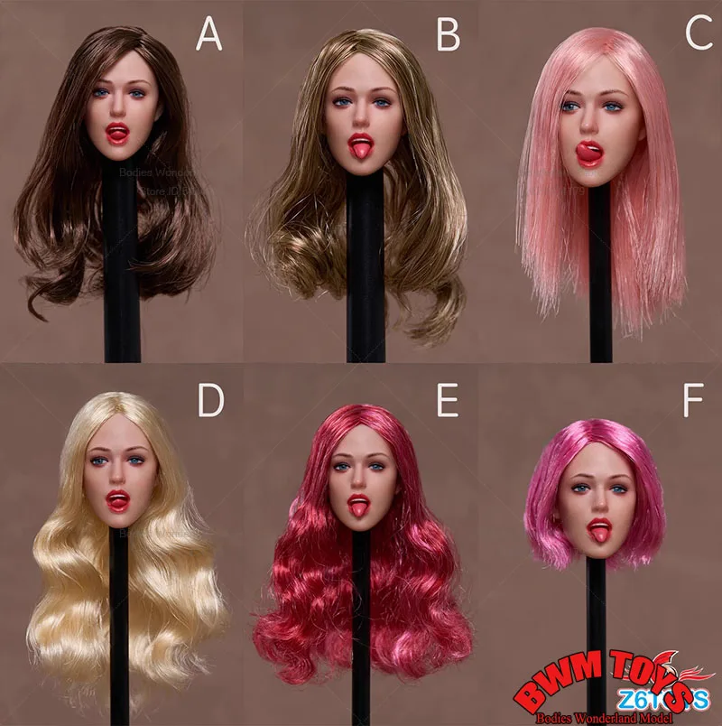 

IN STOCK Z6TOYS ZC009 1/6 Scale Movable Eyes Head Sculpt with Replaceable Tongue Model Fit 12'' Soldier Action Figure Body Doll