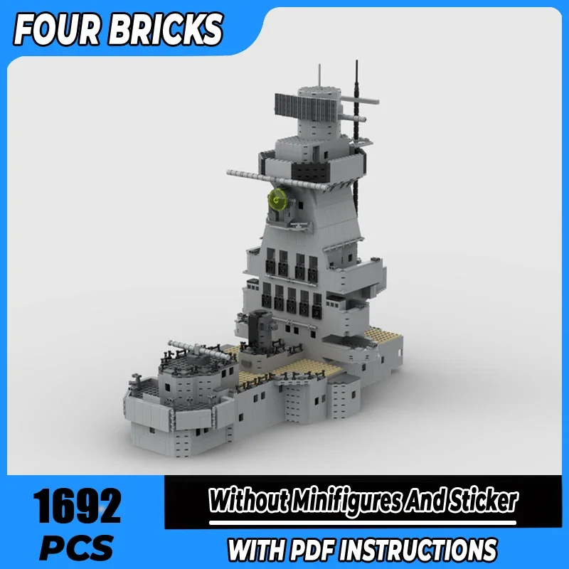 

Moc Building Blocks Admiral Graf Spee conning tower Technology Modular Bricks Model Gifts Christmas Toys DIY Sets Assembly