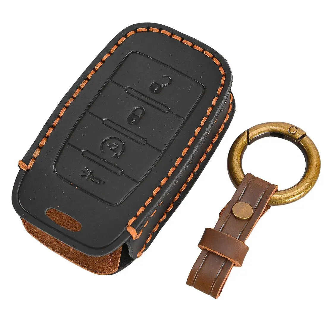 

4 Buttons Car Remote Key Cover Fob Case Fit for Dodge Ram 1500 2500 3500 2019 2020 2021 2022 2023 2024