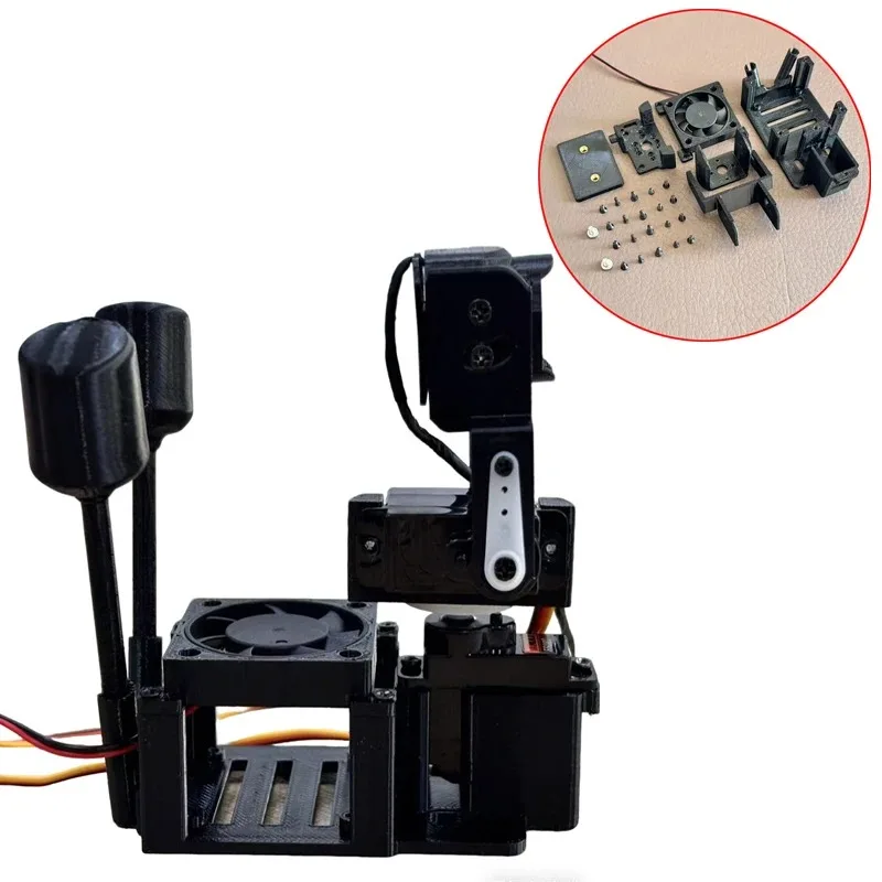 1Set Single & Dual‑Axis Servo Gimbal Bracket With Step‑Down Module Fan For O4 Pro Air Unit FPV Drone Spare Part
