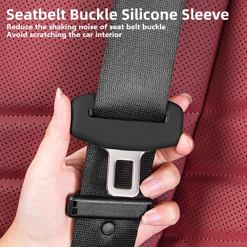 Silicone Car Seat Belt Buckle Clip Cover Protector For BMW 3 5 Series X3 F10 E90 F30 G20 G21 G22 G23 G26 E83 F25 G01 G02 G30 G32