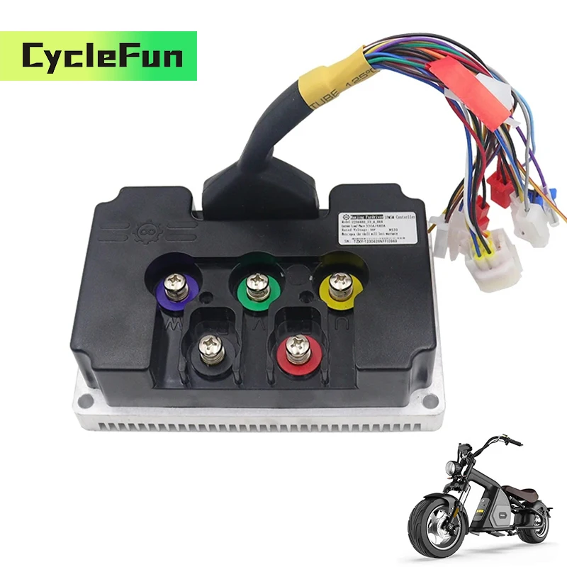 

FarDriver 4KW-6KW ND84680 V2 BLDC Sine Wave Controller 84V-100V 340A With Bluetooth For Electric Scooter Motorcycles Accessories