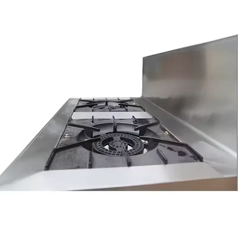 Lyroe Hot Sale Commercial Restaurant Freestanding 8 Burner Gas Stove Frying Pan Wood Panel Gas Cooking Commercial Gas Ceramic