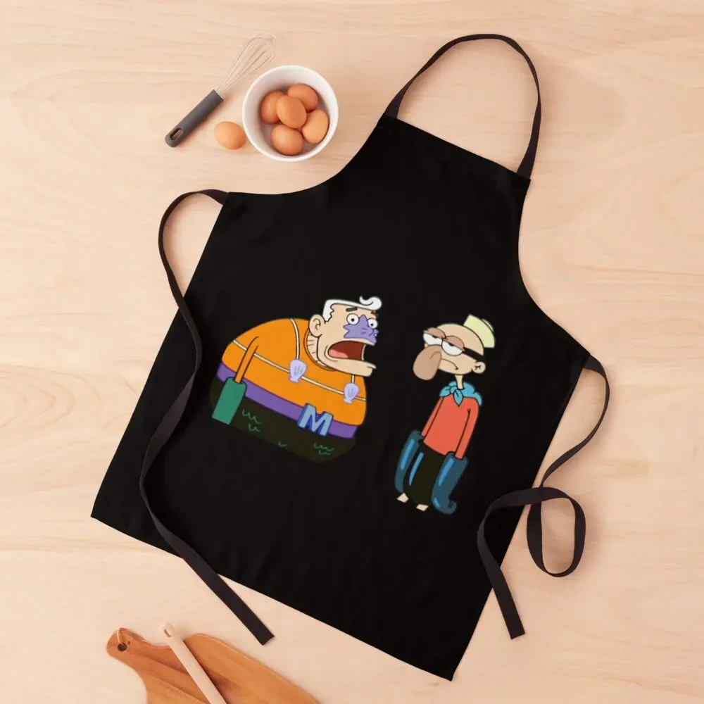 Mermaid Man and Barnacle \t . \t Apron bib Kitchen Things And For Home Apron