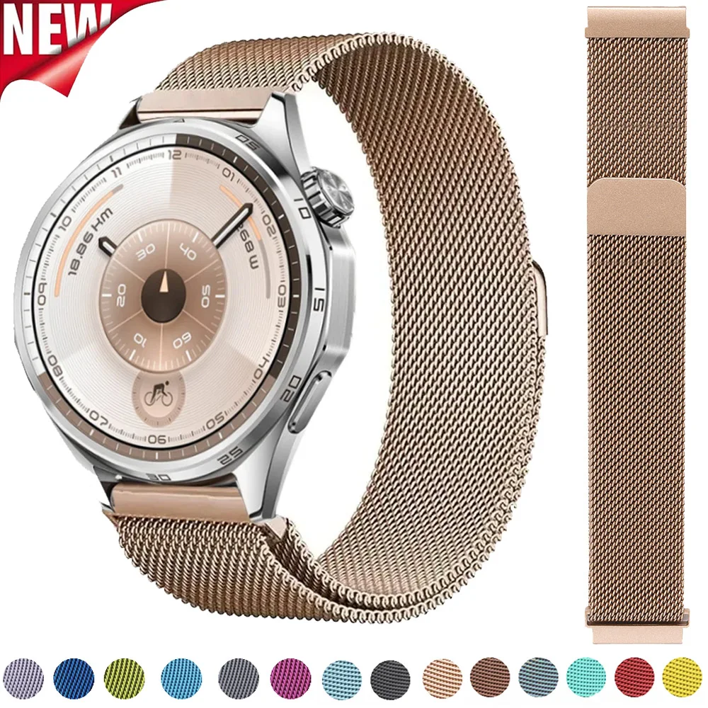 20 22 mm Milanaise-Armband für Huawei Watch GT6/GT5/GT4/GT3 46 mm Magnetarmband für Huawei Watch GT6 Pro/5/4 Pro 46 mm Zubehör