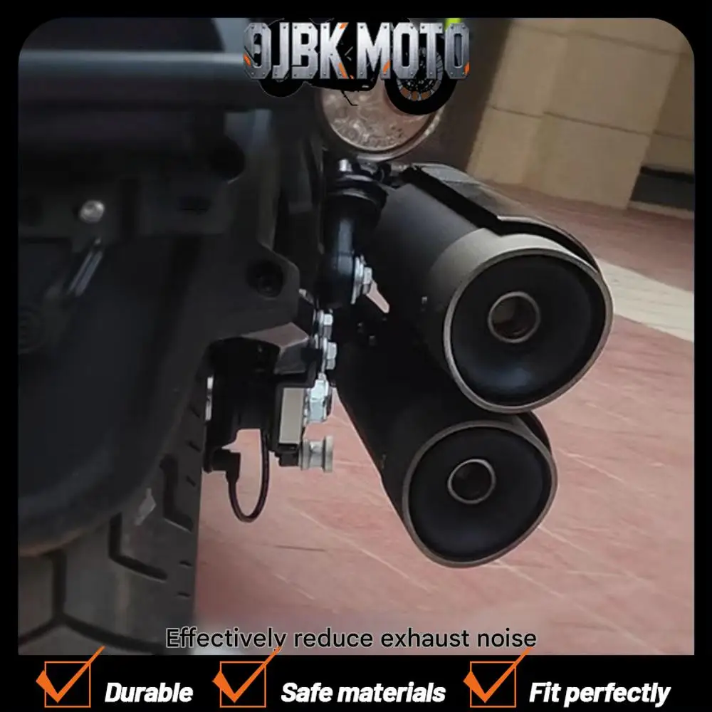Suitable for Qianjiang Flash 600 modified exhaust pipe muffler, QJ Flash 600 exhaust muffler sound reduction and noise reduction