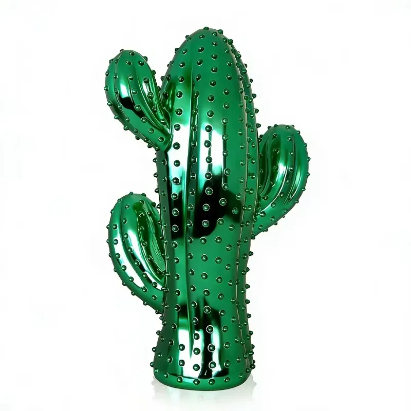 Modern Fashion Interior Visual Marketing Resin Cactus Sculpture Art Custom Size Window Decoration Statue