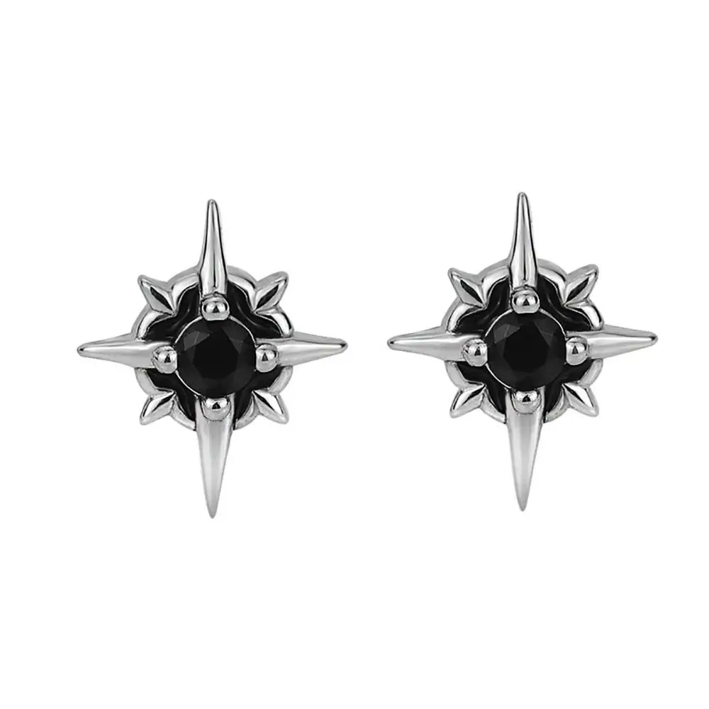 Simple Delicate Alloy Star Korean Elegant Diamond Earrings Fashion Jewelry Earrings for Men Stud Earrings