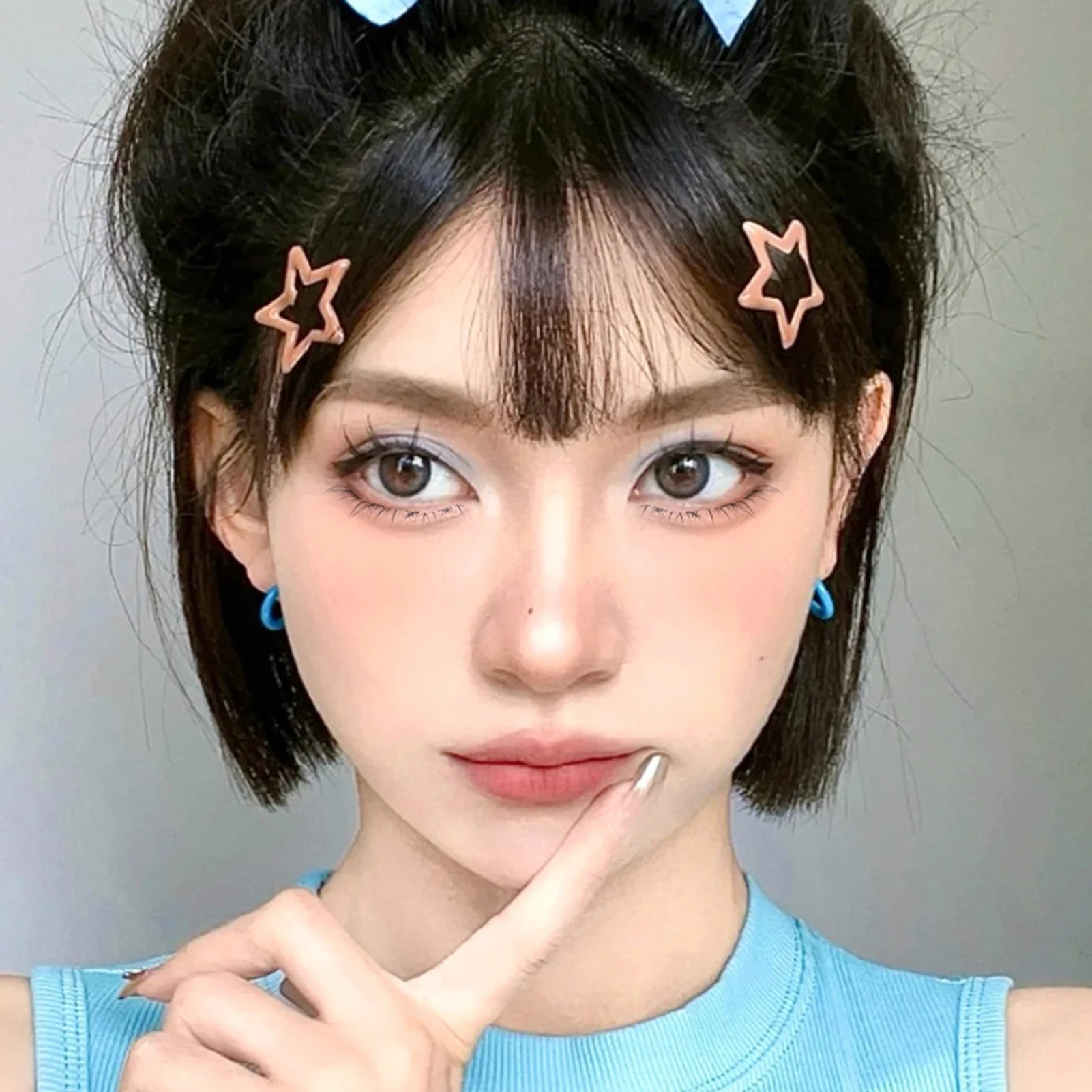 自己粘着下まつげクラスター 6 ミリメートル C カールうっすらとしたクラスターまつげエクステンションフリー接着剤ナチュラル個別つけまつげ