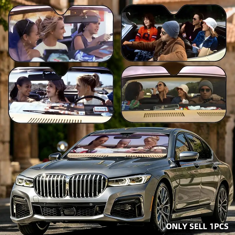 Movie C-Crossroads Driving Sun Visor Reusable Aluminum Foil Car Windshield Sun Visor UV Protector Heat Insulation Cover Shade