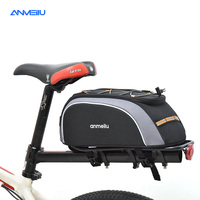Anmeilu 8L Bicycle Bags Bike Rear Basket Waterproof Pannier With Rain Cover Back Rack Rear Seat Saddle Bag Cycling Luggage