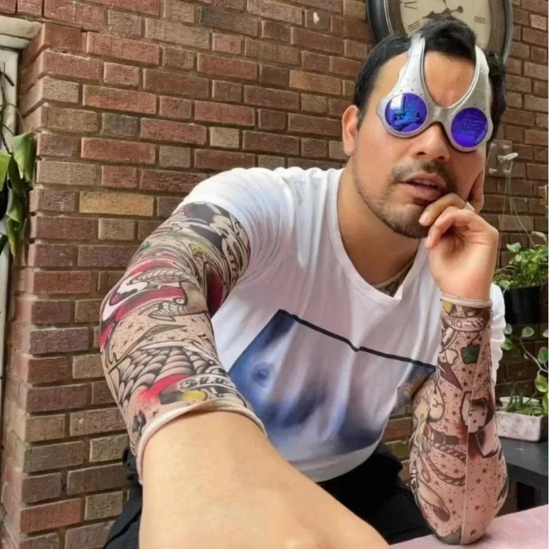 New Outdoor Over The Top Sunglasses Super Large Shaped Y2k Head Men And Women Sports Glasses Personalized Cycling Accessories